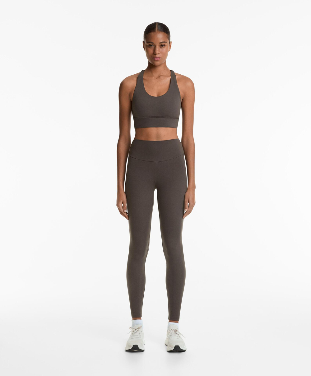 OYSHO Легинсы длиной до щиколотки Comfortlux с высокой посадкой, антрацитовый