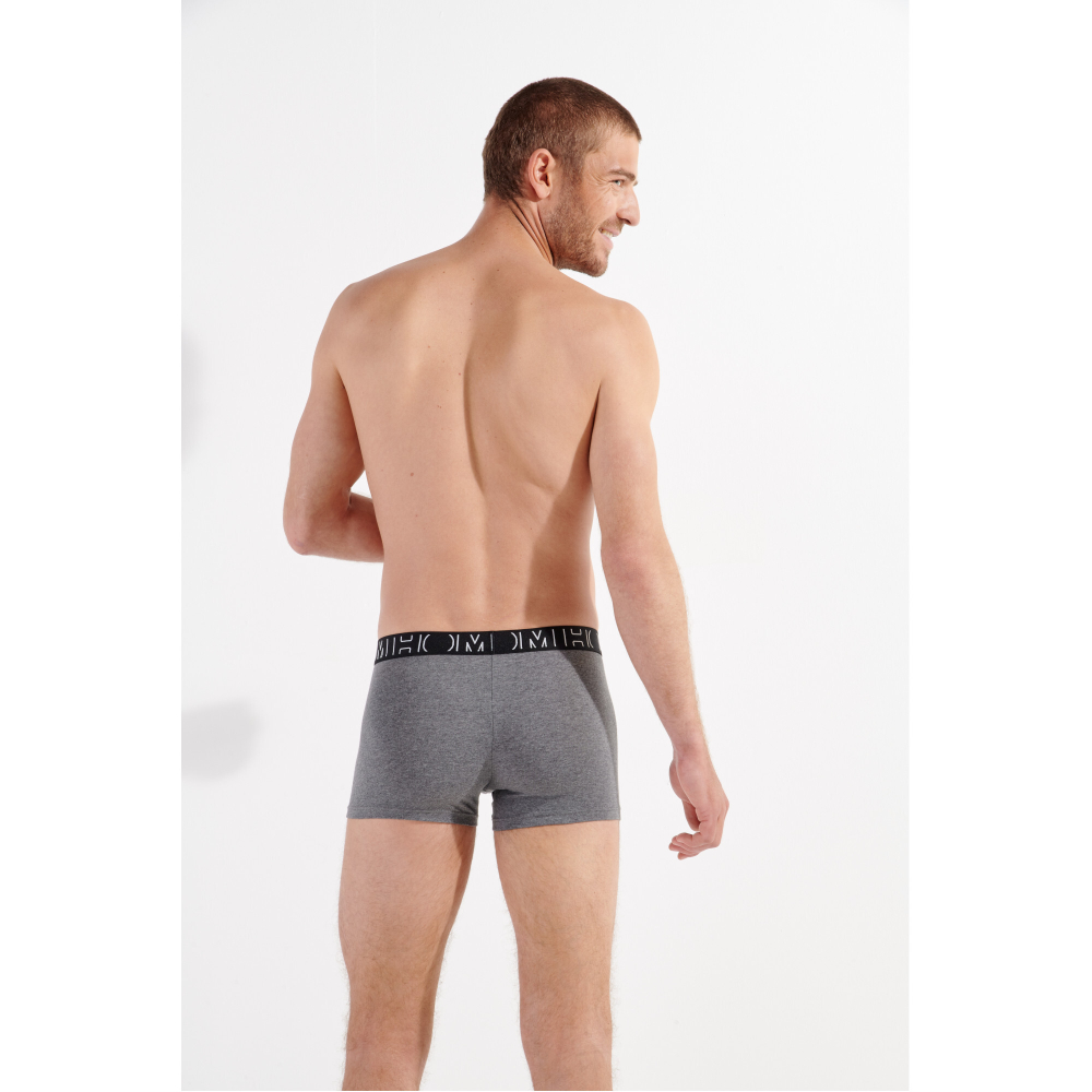 Мужские трусы боксеры набор из 3-х штук (черные, черные с принтом, серые ) HOM GINO #2 Boxer Briefs 3p 402732_40T033