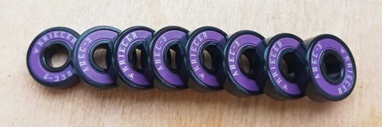 Подшипники Krieger ABEC-9 (8 штук в тубусе), фиолетовые