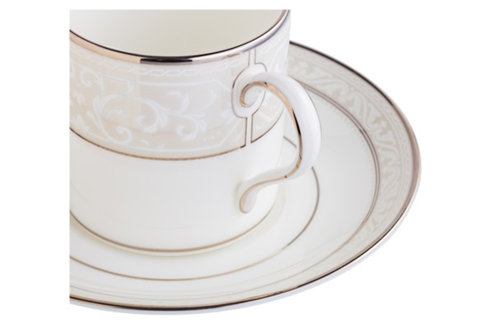 Чашка кофейная 90мл Noritake Монтвейл платиновый кант