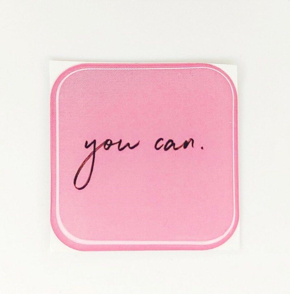 Стикер для телефона "You can" (розовый)