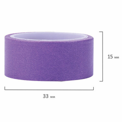 Клейкие WASHI-ленты для декора РАДУЖНЫЕ, однотонные, 15 мм*3 м, 7 цветов, рисовая бумага, ОСТРОВ СОКРОВИЩ