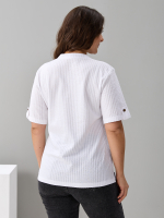 Блузка БЛ-122/молоко-жаткаполоса