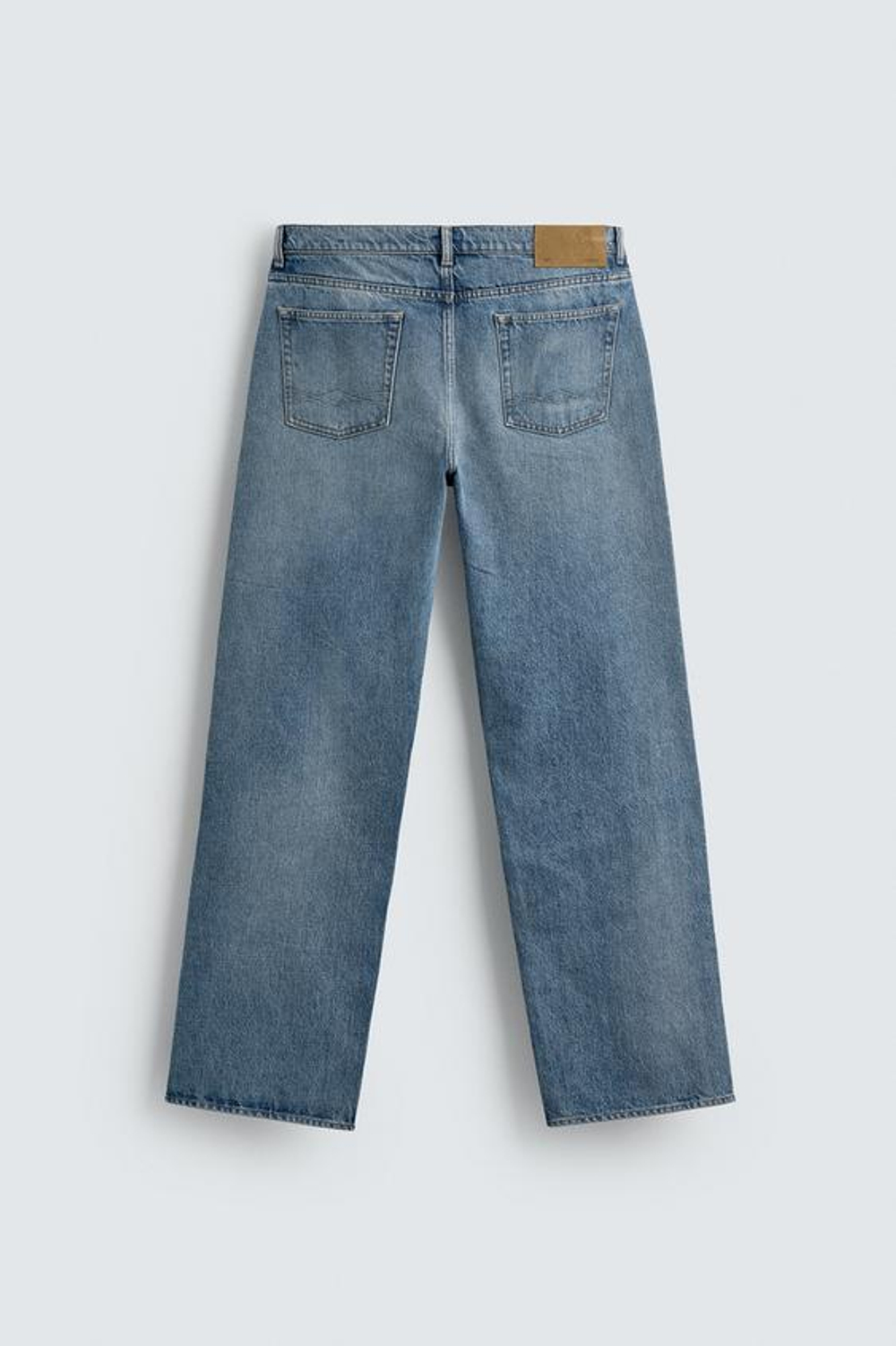 ZARA ДЖИНСЫ RELAXED FIT LIMITED EDITION, ВЫЦВЕТШИЙ СИНИЙ