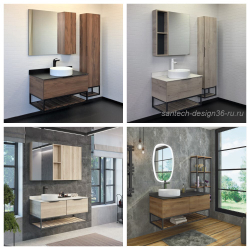 Тумба с раковиной Comforty Порто (Размеры: 75-90-120)