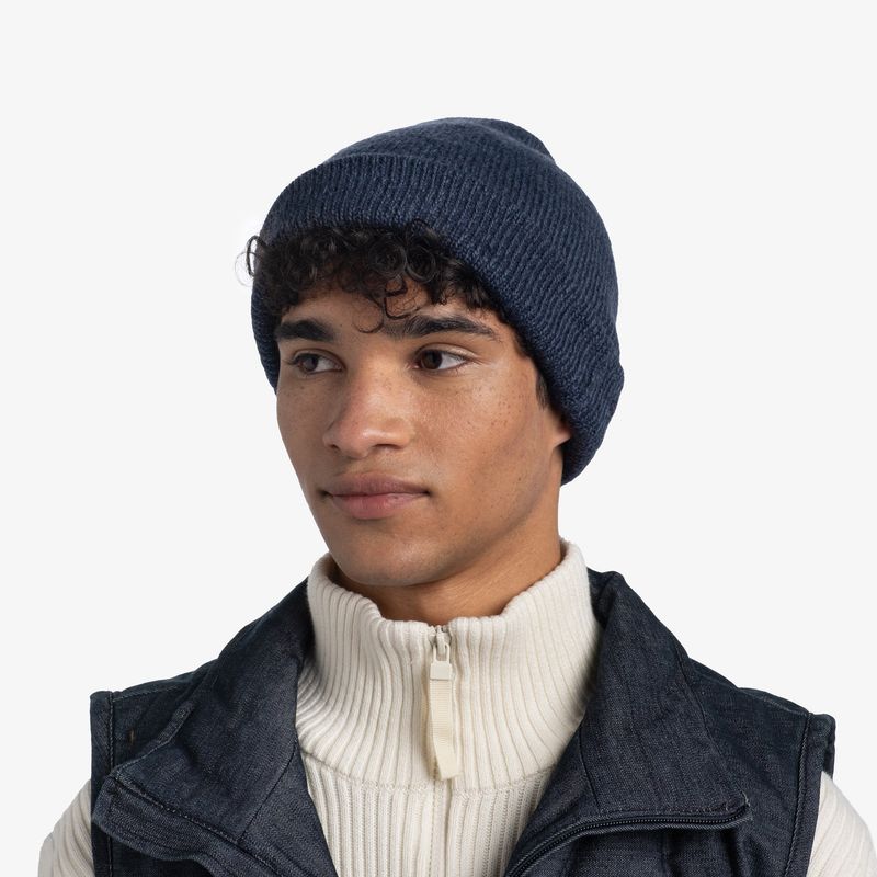 Вязаная шапка Buff Hat Knitted Jarn Denim Фото 9