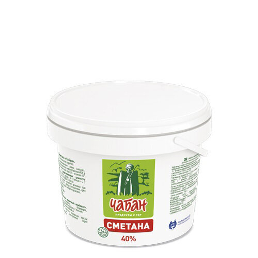 Сметена Чабан 40% 700 гр. ведро