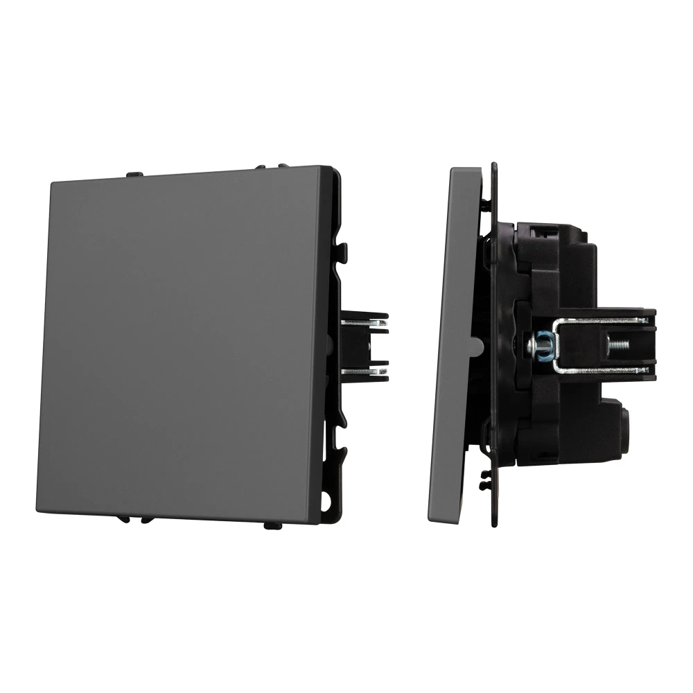 Механизм выключателя одноклавишный перекрёстный SWT-NOBE-MKX1-SFPL-GR (230V, 10A) (Arlight, -) 054251