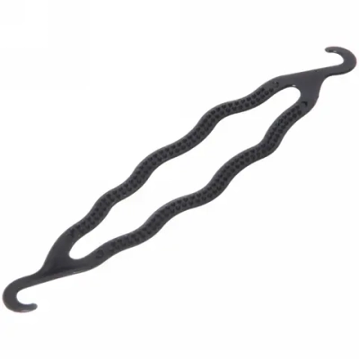 Заколка для волос на блистере «Твиста», цвет черный, 20,5*4,5см