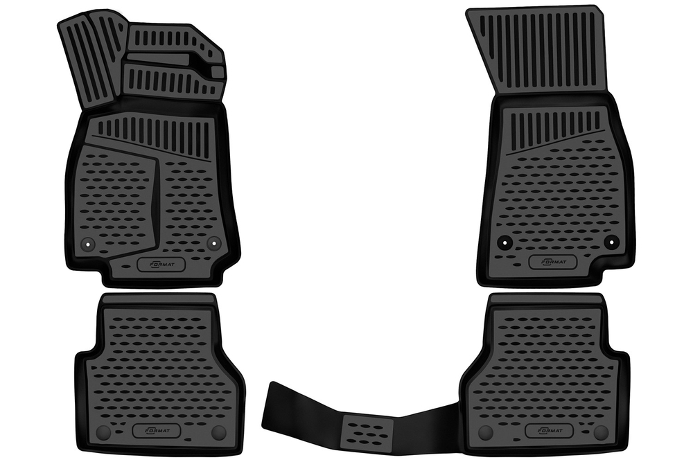 Коврики в салон для AUDI A6 (V(C8)), включая Allroad 2018-, универсал, 4шт. (Повышенная устойчивость, повышенная износостойкость) FORMAT.3DA58925210K