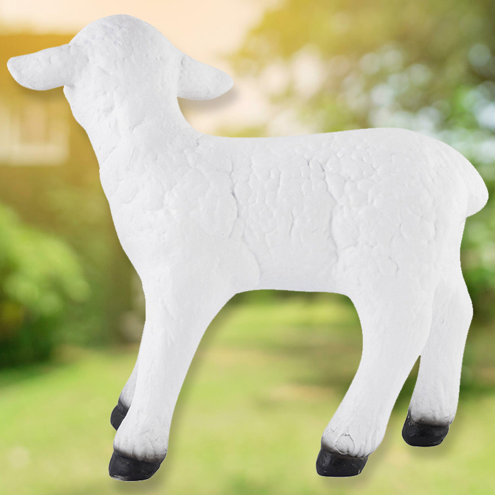 Фигура садовая "Барашек маленький" 28см, полистоун