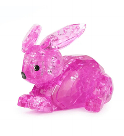 3D-Пазл Кролик Crystal Puzzle, Розовый
