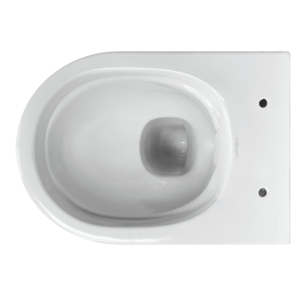 Унитаз подвесной "Novel" безободковый (сид. дюро м/лифт slim, clip up) (Sanita Luxe)