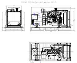 Дизельный генератор ТСС АД-240С-Т400-1РМ17 (Mecc Alte)
