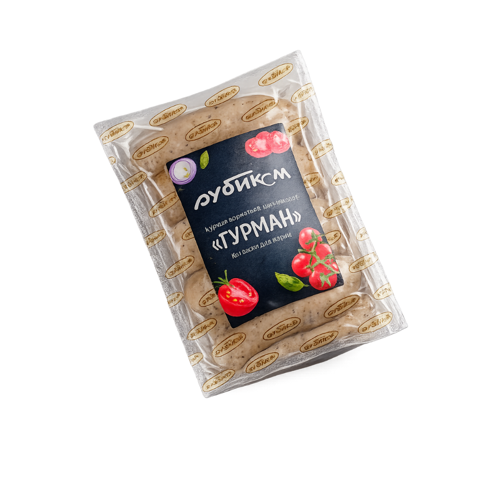 Колбаски для жарки Гурман Рубиком вес (8291)