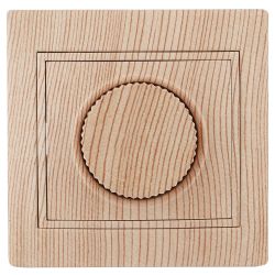 1-401-11 Intro Светорегулятор поворотный, 600Вт 230В, IP20, СУ, Plano, сосна | Intro Plano