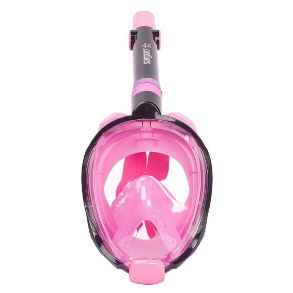 Маска детская полнолицевая Sargan Галактика премиум черная/розовая