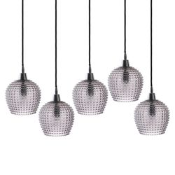 Светильник подвесной каскадный Aurora, 110х18 см, серый