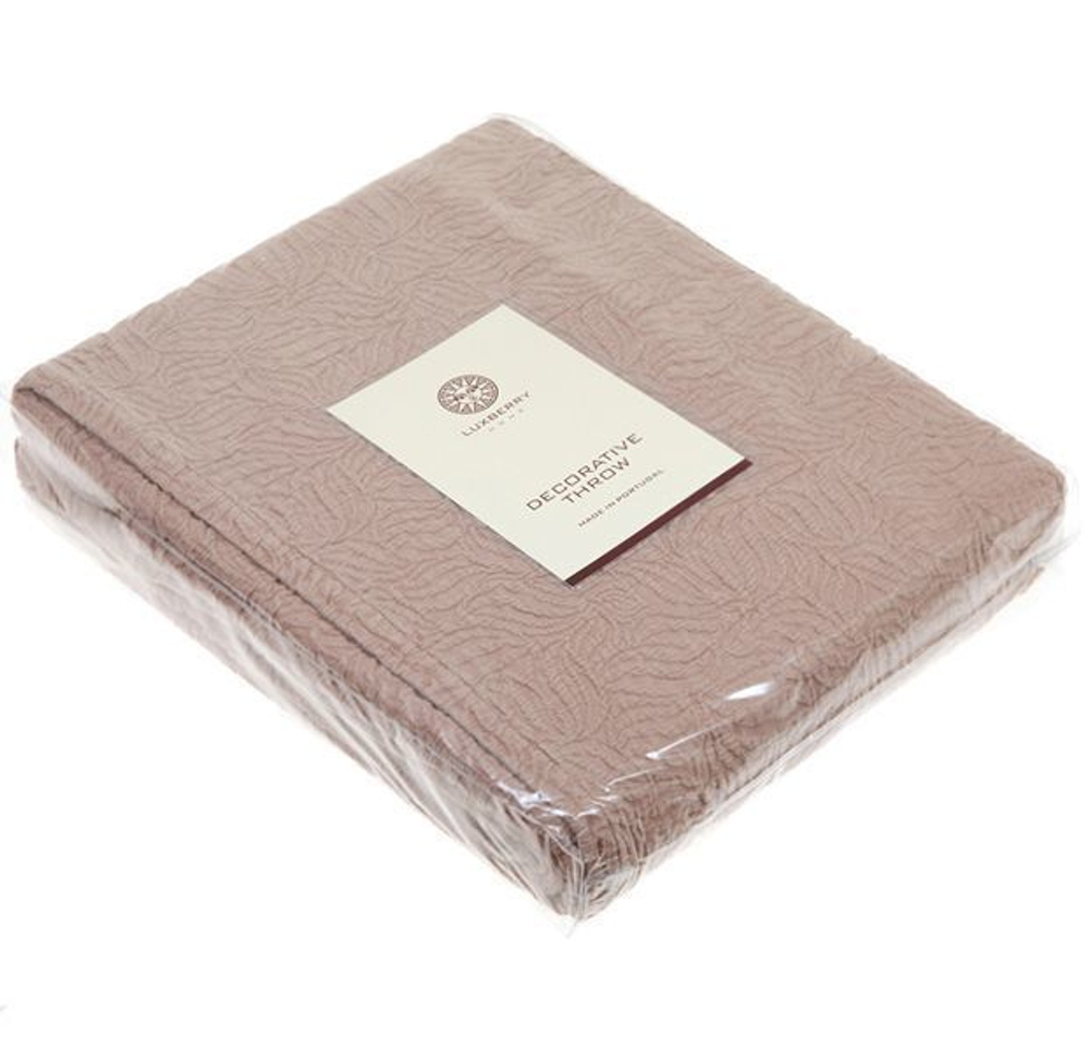 Покрывало 220х240 Luxberry Каменный цветок капучино Португалия упаковка