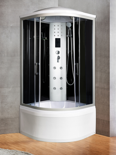 Душевая кабина RIVER DUNAY XL 100/44 TH  100x100x230 10000006193 Универсальная Четверть круга