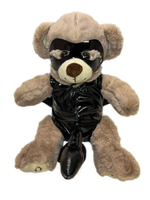 Оригинальный плюшевый мишка в БДСМ-костюмчике (Цвет: бежевый)