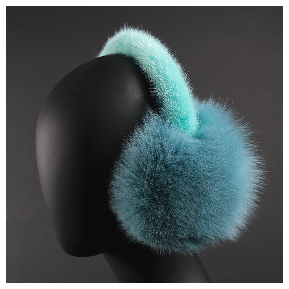 Наушники из меха песца «Полярная лиса»