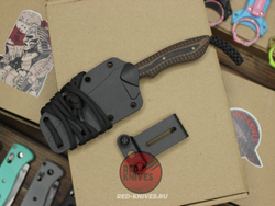 Нож CRKT Minimalist Warnchliffr - рябая рукоять, темляк + клипса