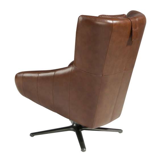 Крутящееся кресло Angel Cerda 5044, коричневая кожа