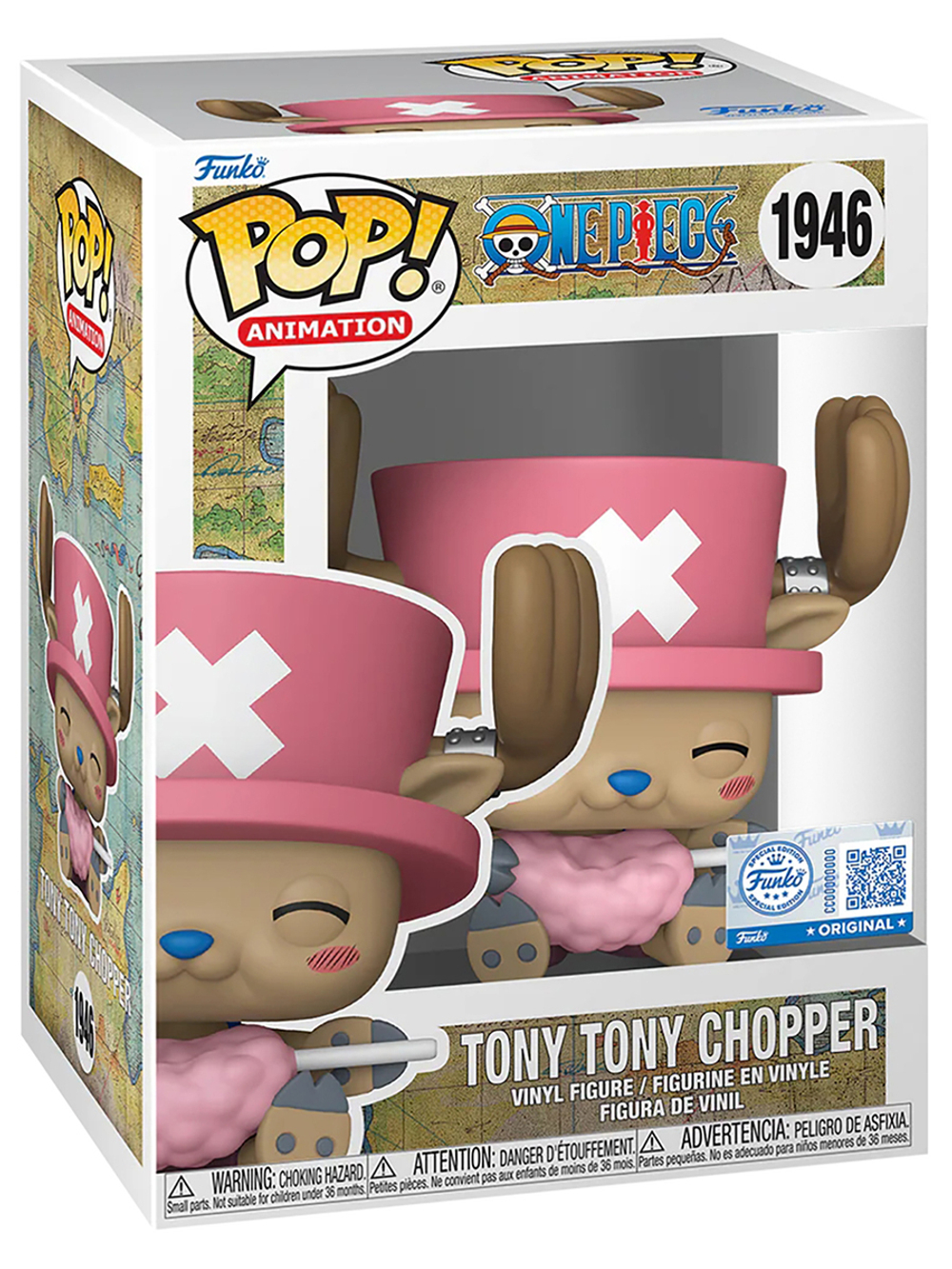 Фигурка Funko POP! Animation One Piece Tony Tony Chopper (with Cotton Candy) (Exc) (1946) 87178
