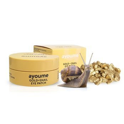 AYOUME Gold + Snail Eye Patch патчи для глаз омолаживающие с золотом и улиточным муцином