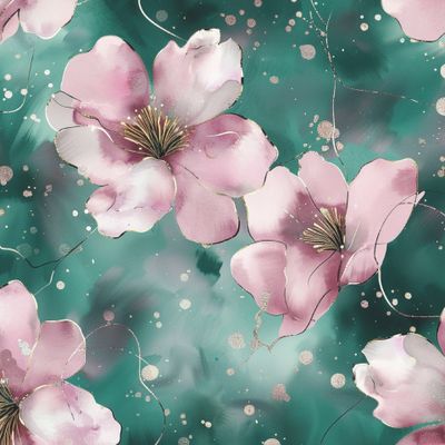 Акварельные цветы