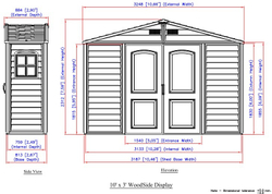 Пристенный хозблок Duramax SidePro 10,5x3