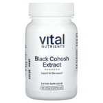 Vital Nutrients, Экстракт черного кохоша, 250 мг, 60 веганских капсул