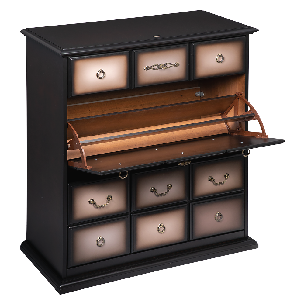 Тумба Пандора 3 Орех Оберджин Шоколад