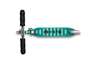 Самокат Micro Sprite LED Бирюзовые полоски