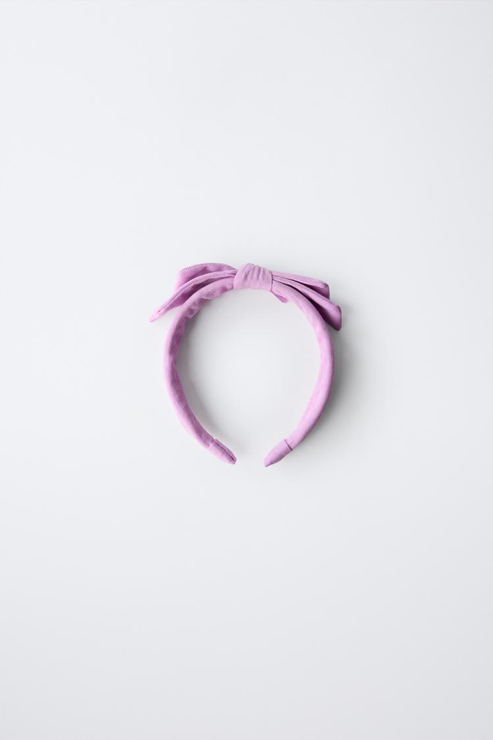 ZARA ОБОДОК С БАНТОМ, СИРЕНЕВЫЙ