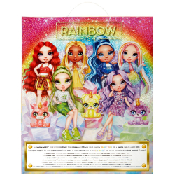 Rainbow High - Сияющая кукла Sunny Madison (желтая) + питомец и слизь 120186 / артикул   120162 120186  / GTIN 035051120186