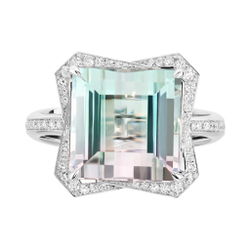 Кольцо с Турмалином и Бриллиантами, R0070-81/1