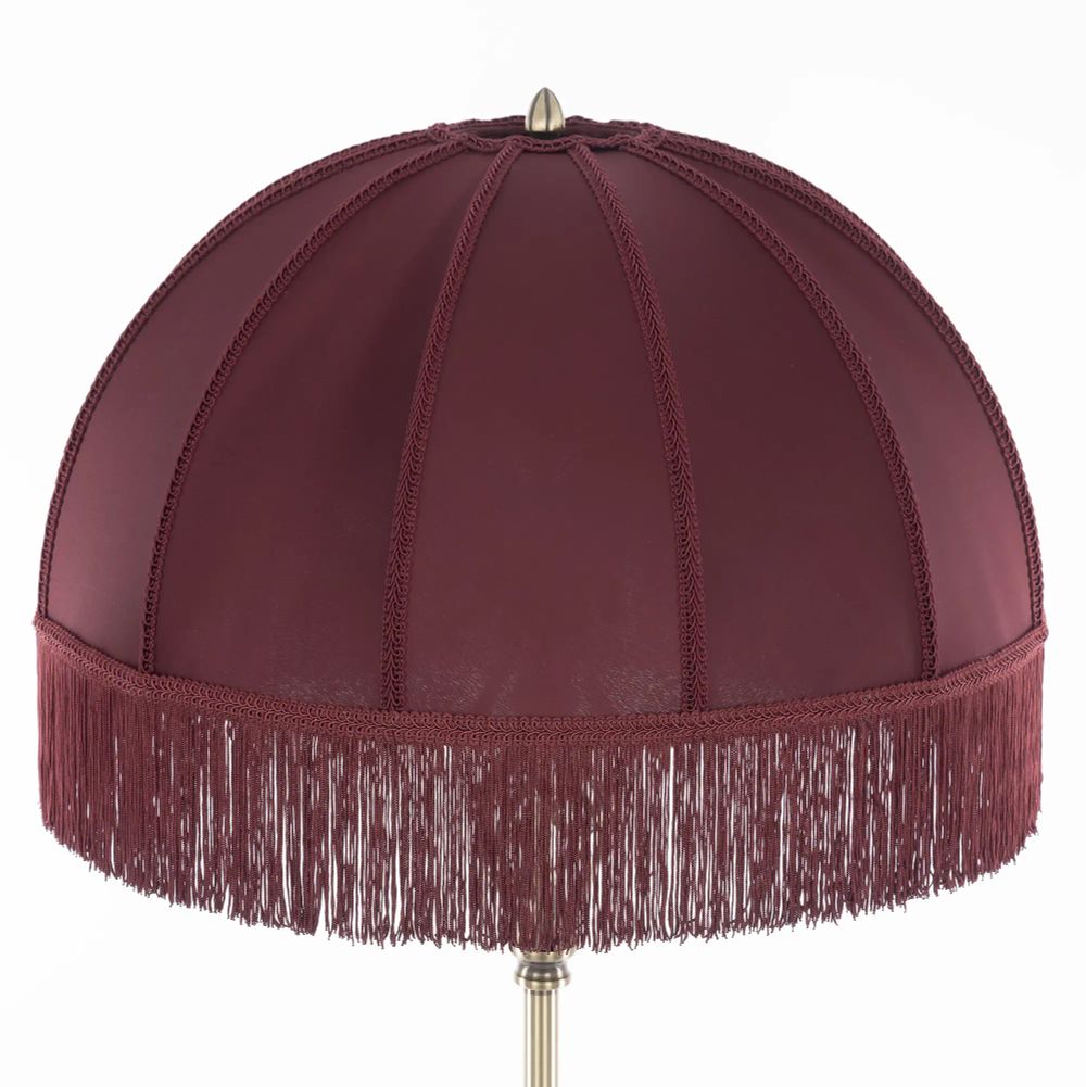 Citilux Базель CL407933 Торшер бронза с красным абажуром