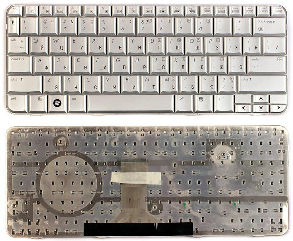 Клавиатура для ноутбука HP Pavilion TX1000 TX2000 TX2500 серебристая