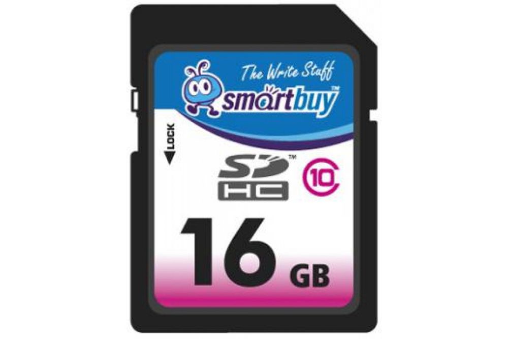 Карта памяти Smartbuy SDHC Class 10 (10/10MB/s) 16GB
