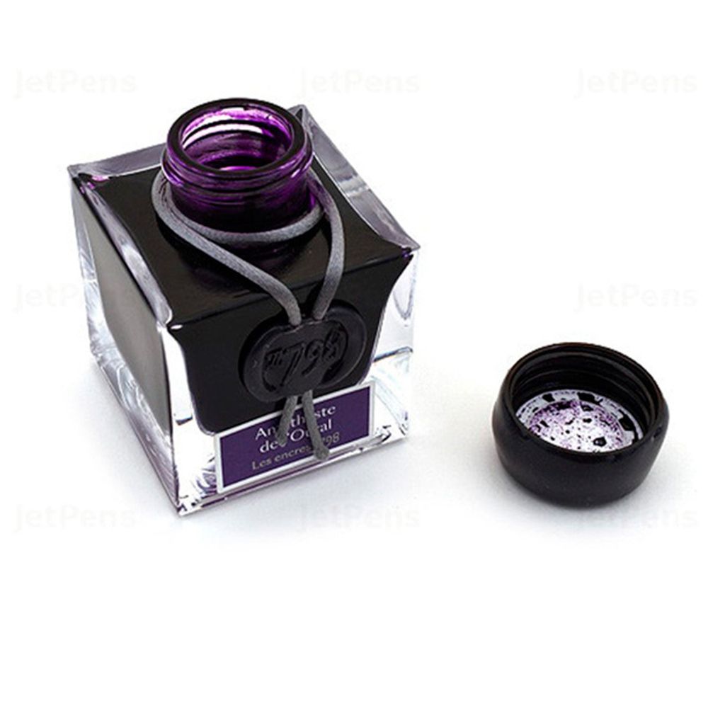 Чернила во флаконе Herbin Prestige 1798 50 мл Amethyste de l'Oural фиолетовые с серебряными блестками (15579JT) 4
