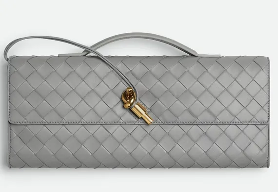 Клатч Bottega Veneta Andiamo Серый
