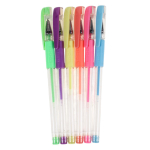 Набор гелевых ручек пастель 6 цветов для черной бумаги с грипом