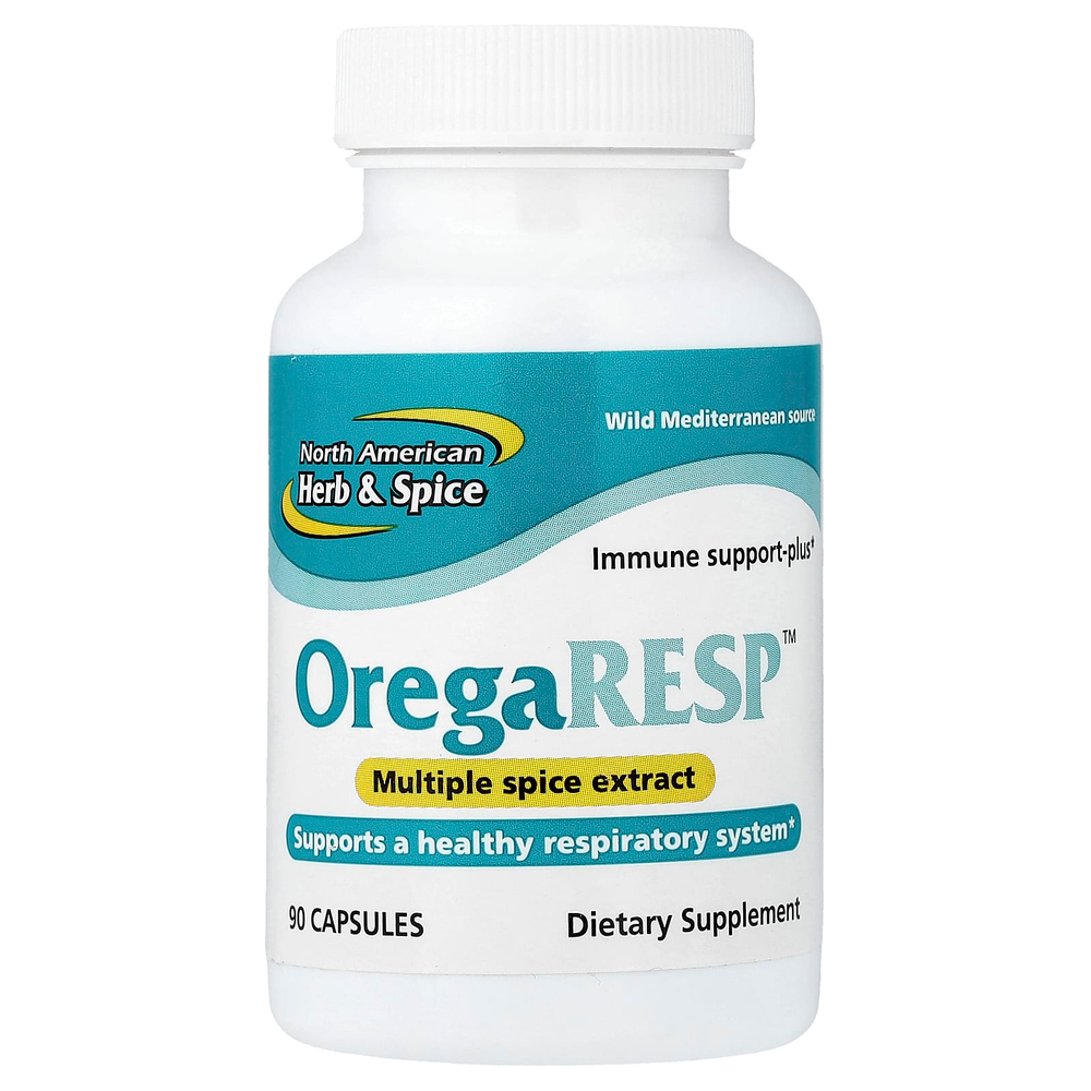 North American Herb & Spice, OregaResp™, экстракт нескольких специй, 90 капсул