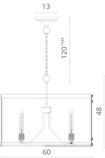 Подвесная люстра Divinare FOSCHIA 8110/03 SP-4