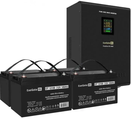 Комплект Exegate SX-3000.LCD.AVR.2SH.T