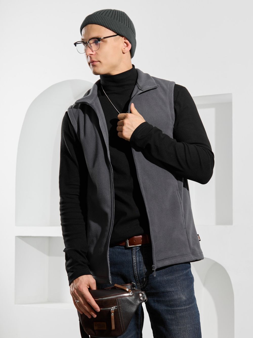 Жилет мужской Алтай-3 Виотекс ГРАФИТОВЫЙ