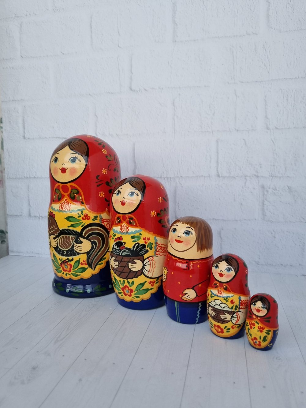 Матрешка "с курочкой" традиция 5мест