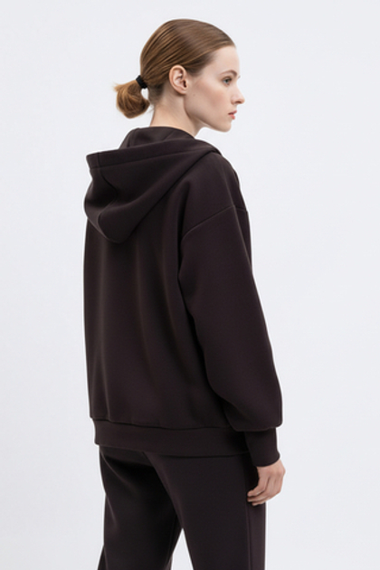 TWINSET Куртка споривная на молнии с капюшоном